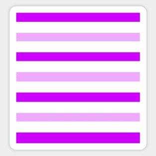 Dark light purple white stripes parallel lines pattern Sticker